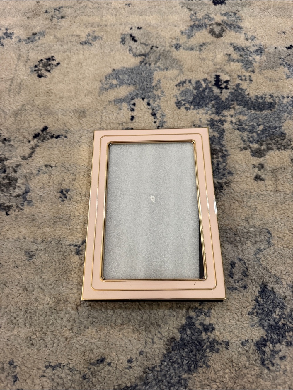 Blush Pink Picture Frame with Gold Trim